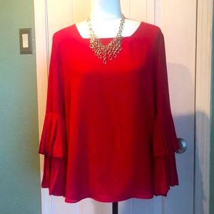 NWOT ALFANI red blouse size medium